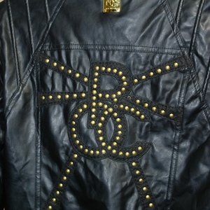 Rocawear faux leather jacket studded Jacket